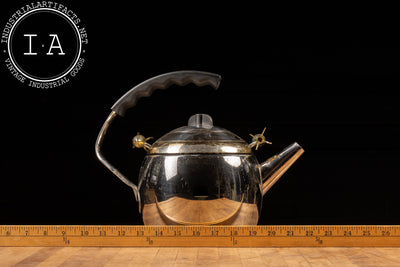 Contemporary Space Age Stainless Steel Tea Kettle