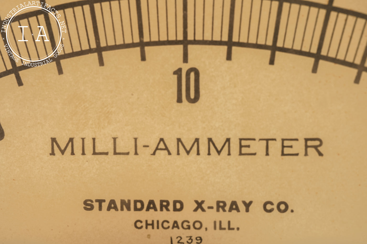 Vintage Standard X-Ray Co. Milliammeter