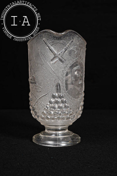 19th Century Admiral Dewey Commemorative Pitcher by Beatty-Brady Glass