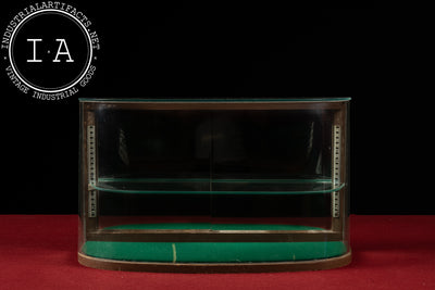 Mid-Century Curved Glass Countertop Display Case
