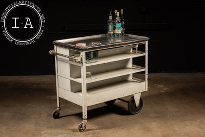 c. 1920s Rolling Medical Bar Cart