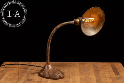 Vintage Adjustable Faries Desk Lamp in Bronze