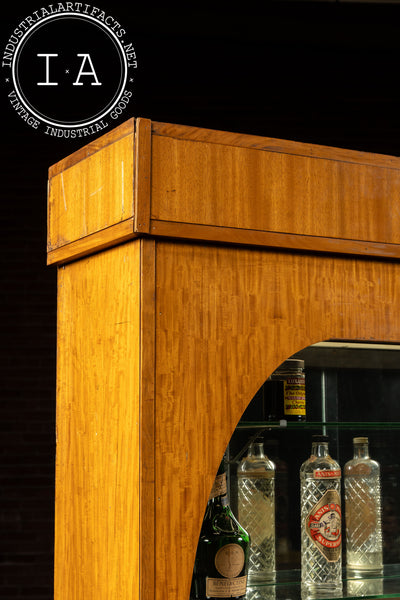 Massive Art Deco Mirrored Display Cabinet