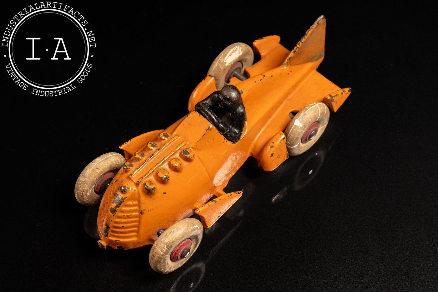 Early Vintage Hubley Golden Arrow Race Car