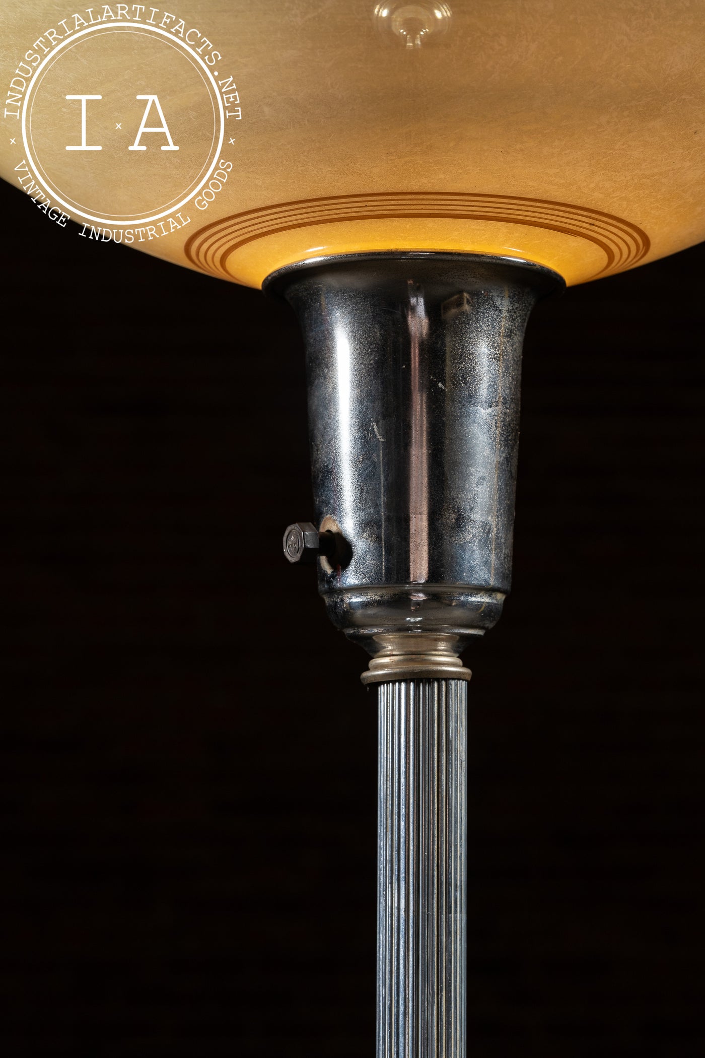 Art Deco Torchiere Floor Lamp