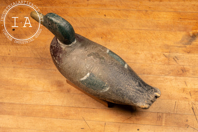 Primitive Wooden Mallard Drake Decoy