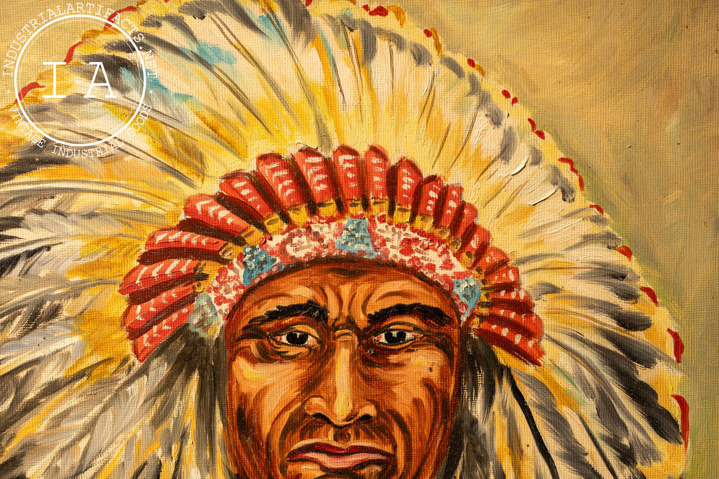 Chief Joseph | Framed Oil on Canvas Painting