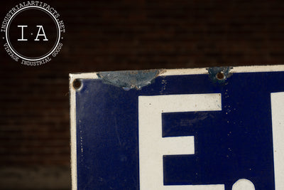 Early 20th Century E.P. Leischner Single-Sided Porcelain Pharmacy Sign