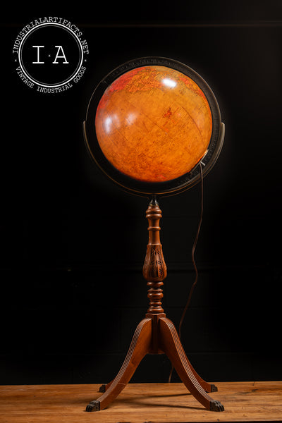 Vintage 12" Precision Lighted Glass Globe