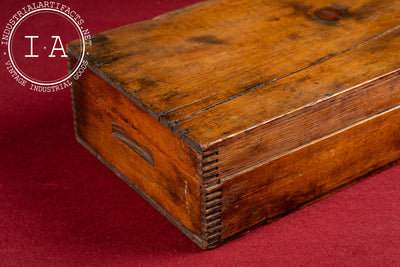 Antique Wooden Box-Joint Storage Case