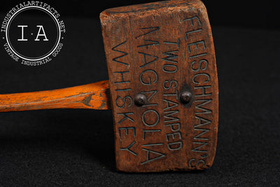 Antique Fleischmann’s Magnolia Whiskey Advertising Bung Hole Hammer