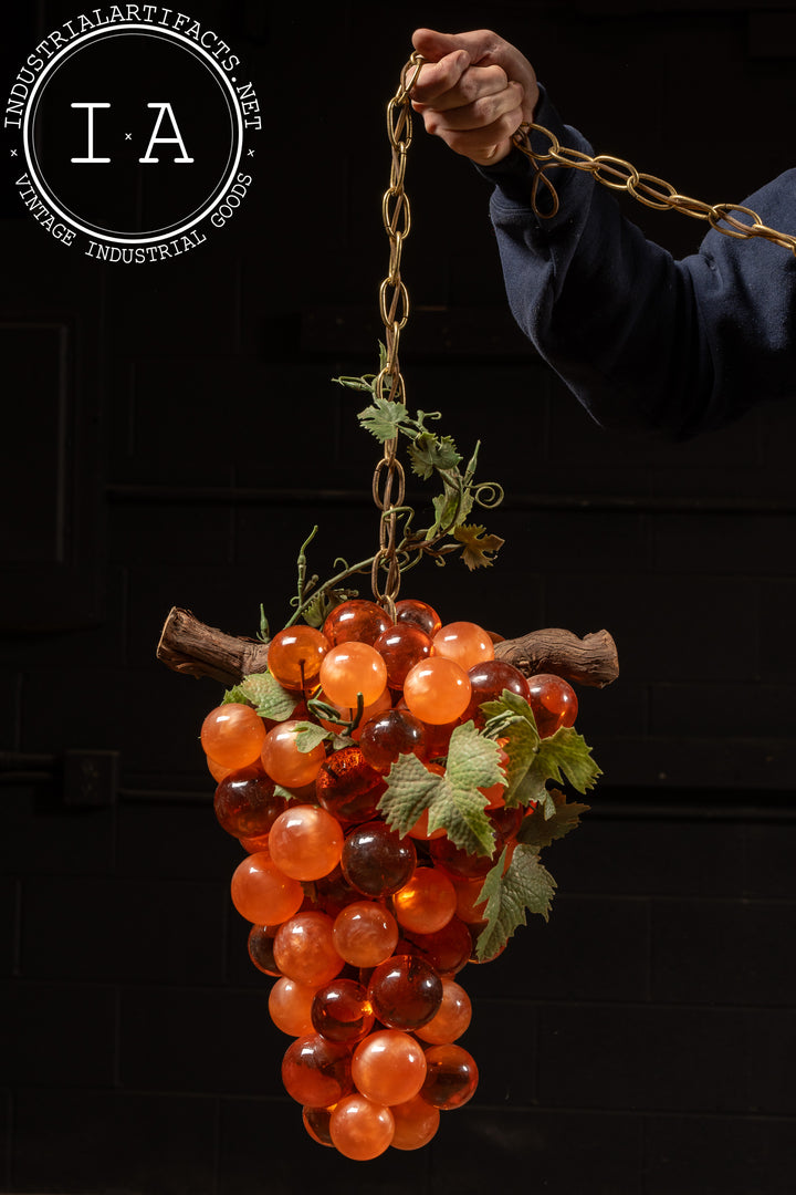 Mid-Century Lucite Muscat Grape Bunch Pendant Lamp – Industrial