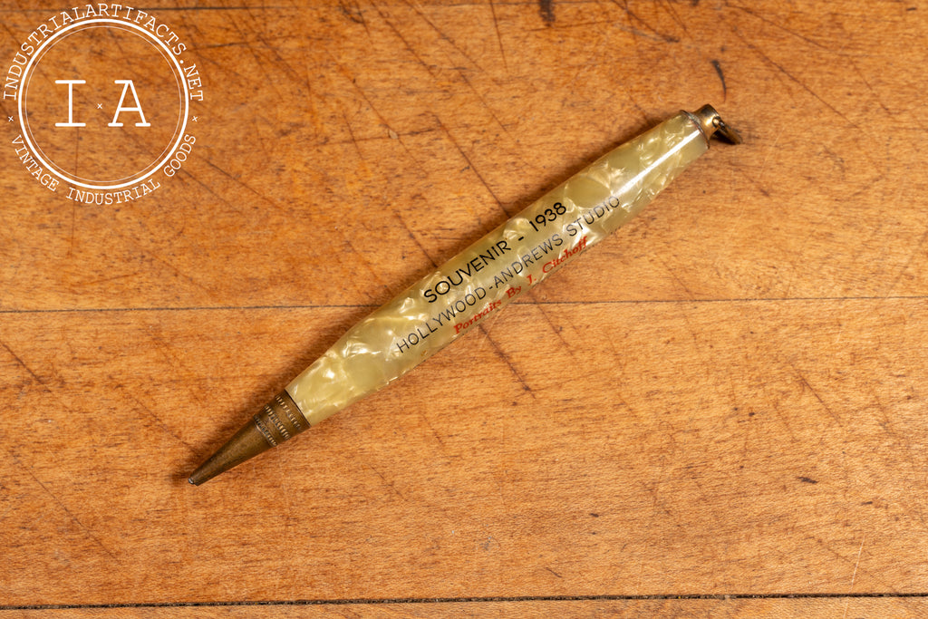セルロイド　ペンシル　Pencil ヴィンテージ　vintage 1938 Pearloid Mechanical Advertising Pencil – Industrial Artifacts