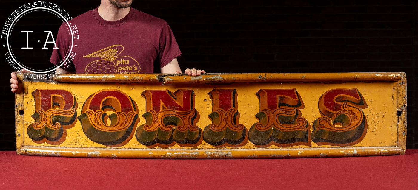 Early 20th Century "Ponies" Circus Panel