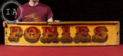 Early 20th Century "Ponies" Circus Panel