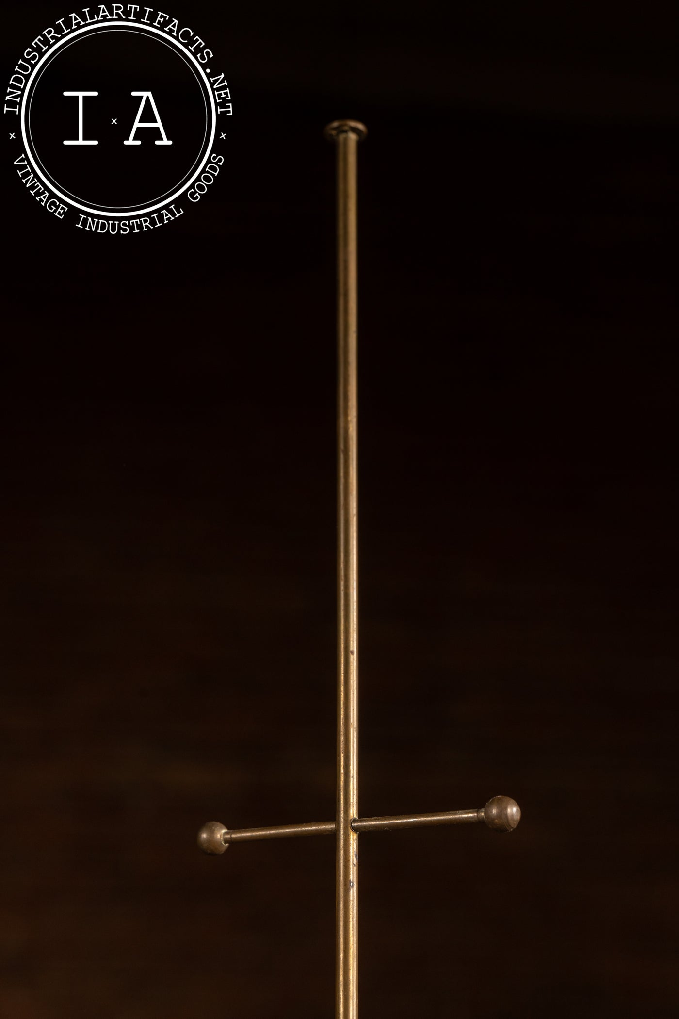 Antique Brass Tabletop Mercantile Display Stand