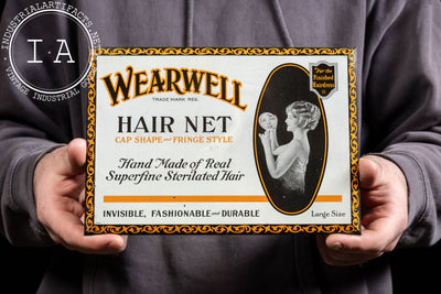 Wearwell Hair Net Tin Sign