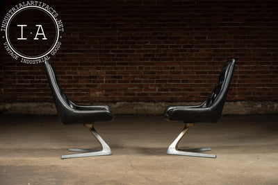 Pair of MCM Sculpta "Star Trek" Chairs by Vladmir Kagan for Chromcraft