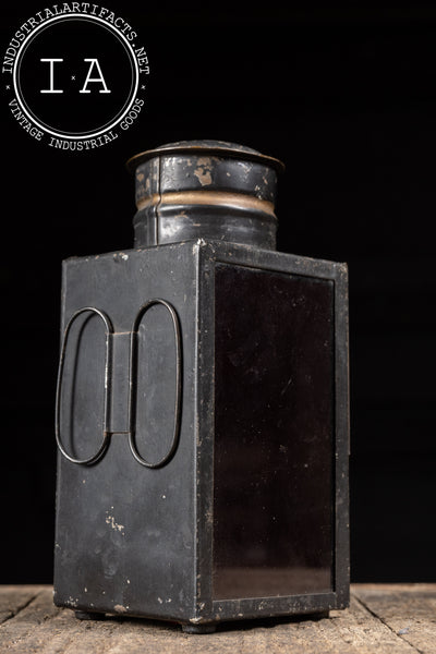 Late 19th Century Bijou Ruby Lantern Railroad Signal by Miller