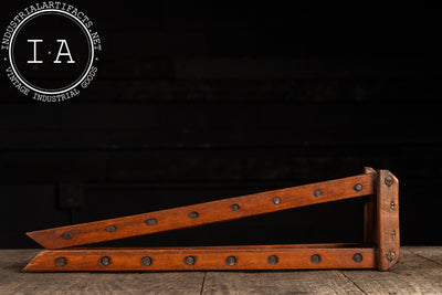 Early Salesman Sample Wooden Folding Ladder