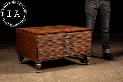 Early 20th Century Single Stack Wooden Flat File