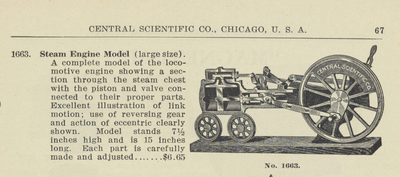 Early 20th Century Cast Iron Cutaway Steam Engine Demonstrator