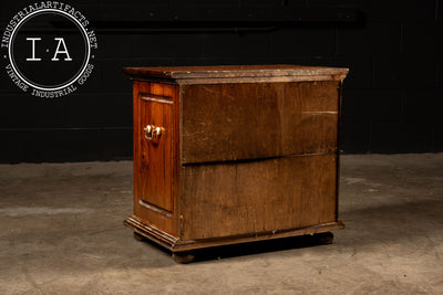 Vintage Wooden Side Table Cabinet