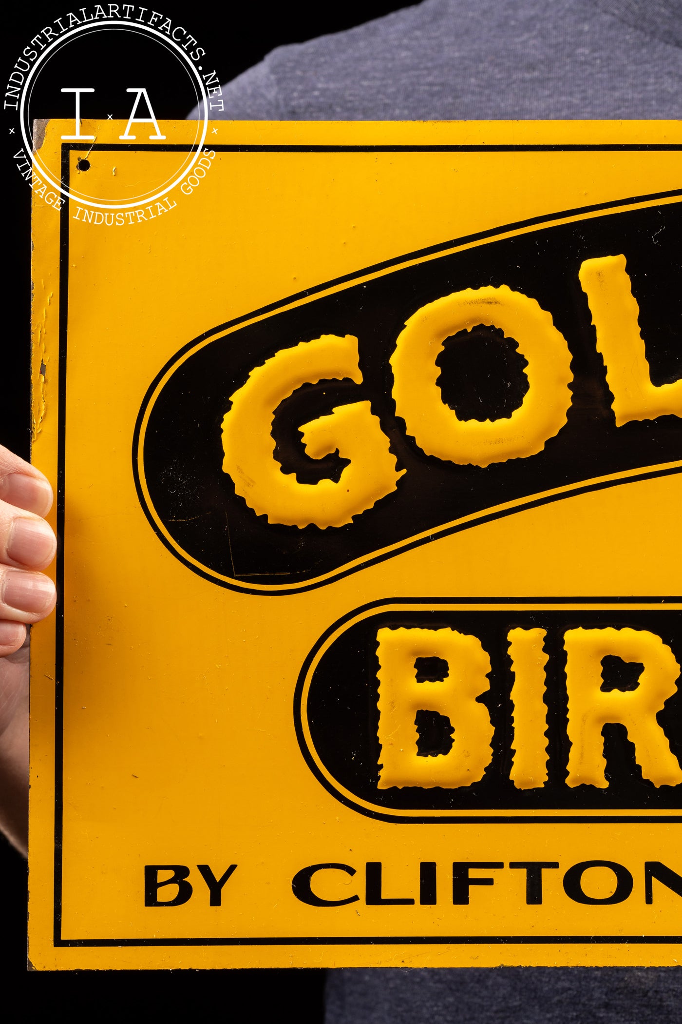 Goldyrock Birch Beer Embossed Tin Sign