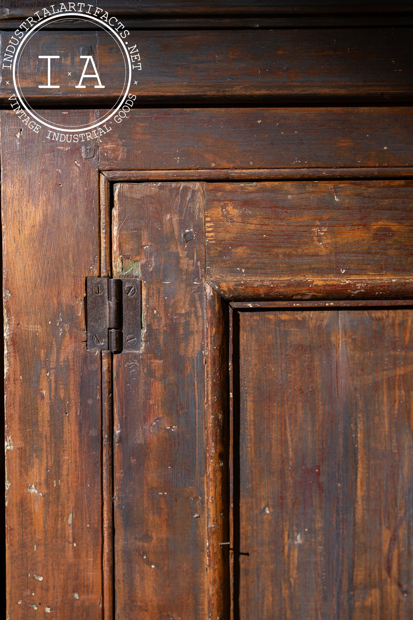 Mid-19th Century Painted Pine Cupboard