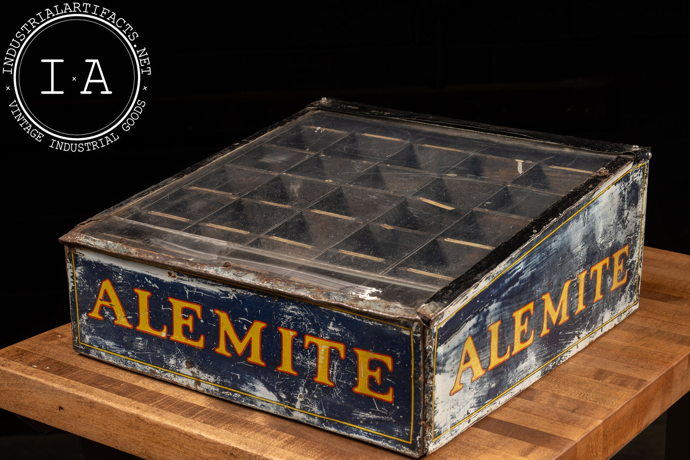 c.1920 Alemite Point of Sale Automotive Display Case