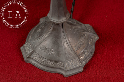 Antique Brass and Cast Iron Desk Lamp by Eagle