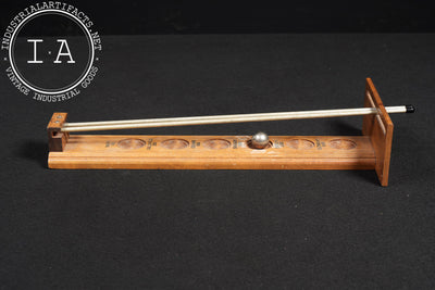 Mid-Century Wooden "Shoot the Moon"-Style Tabletop Dexterity Game