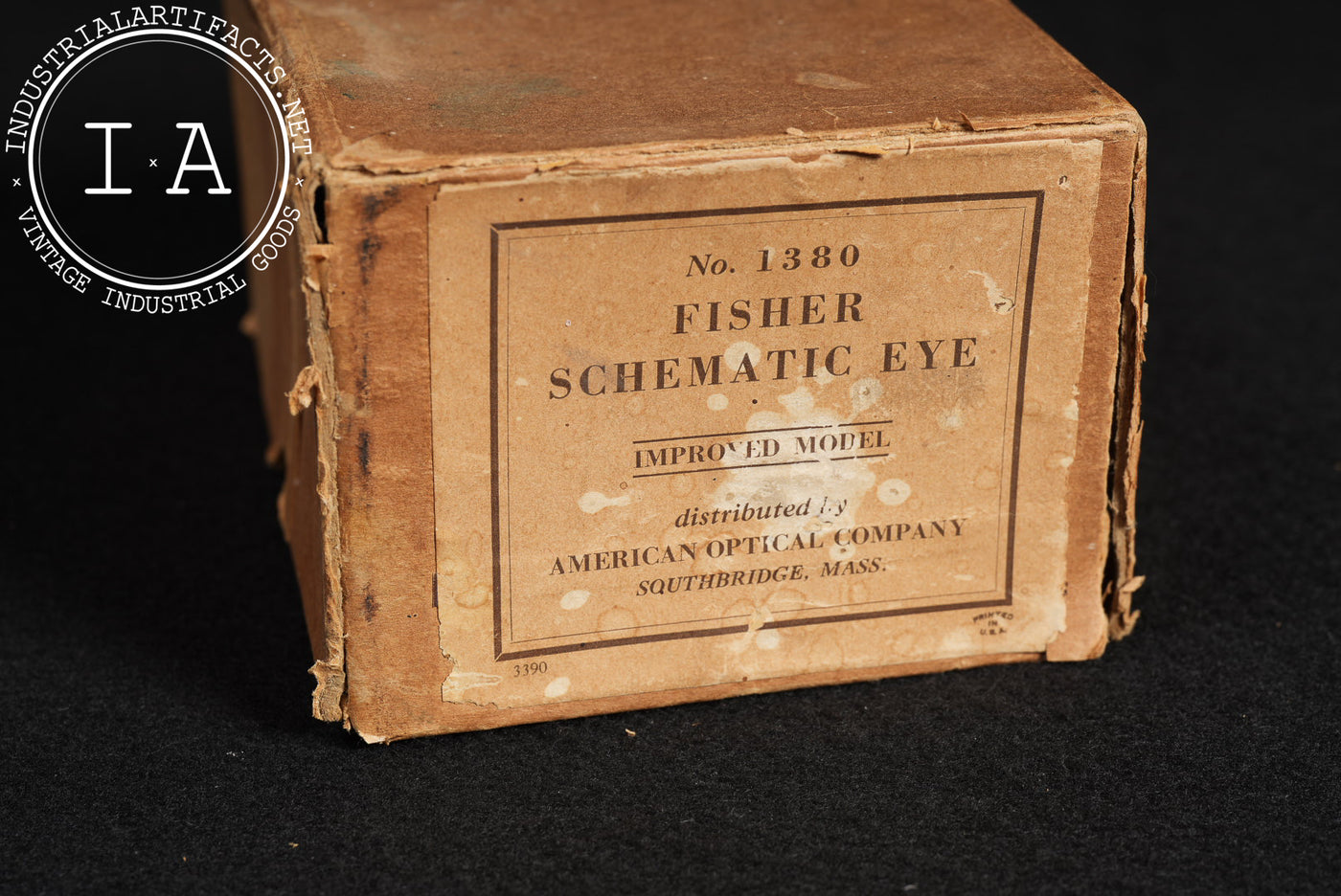 Early Fischer Schematic Eye Apparatus in Box by Riggs Optical