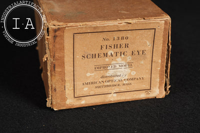 Early Fischer Schematic Eye Apparatus in Box by Riggs Optical