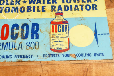 Vintage NoCor Tin Advertising Sign