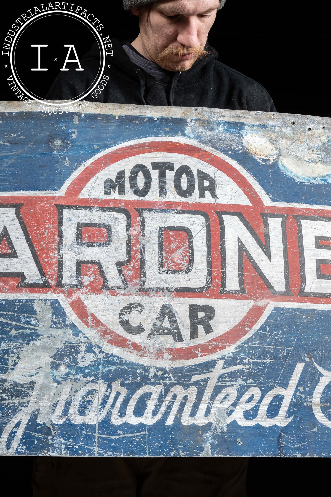 Antique Gardner Motor Car Painted Tin Sign