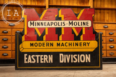 Vintage Minneapolis-Moline - Eastern Division Tin Litho Sign