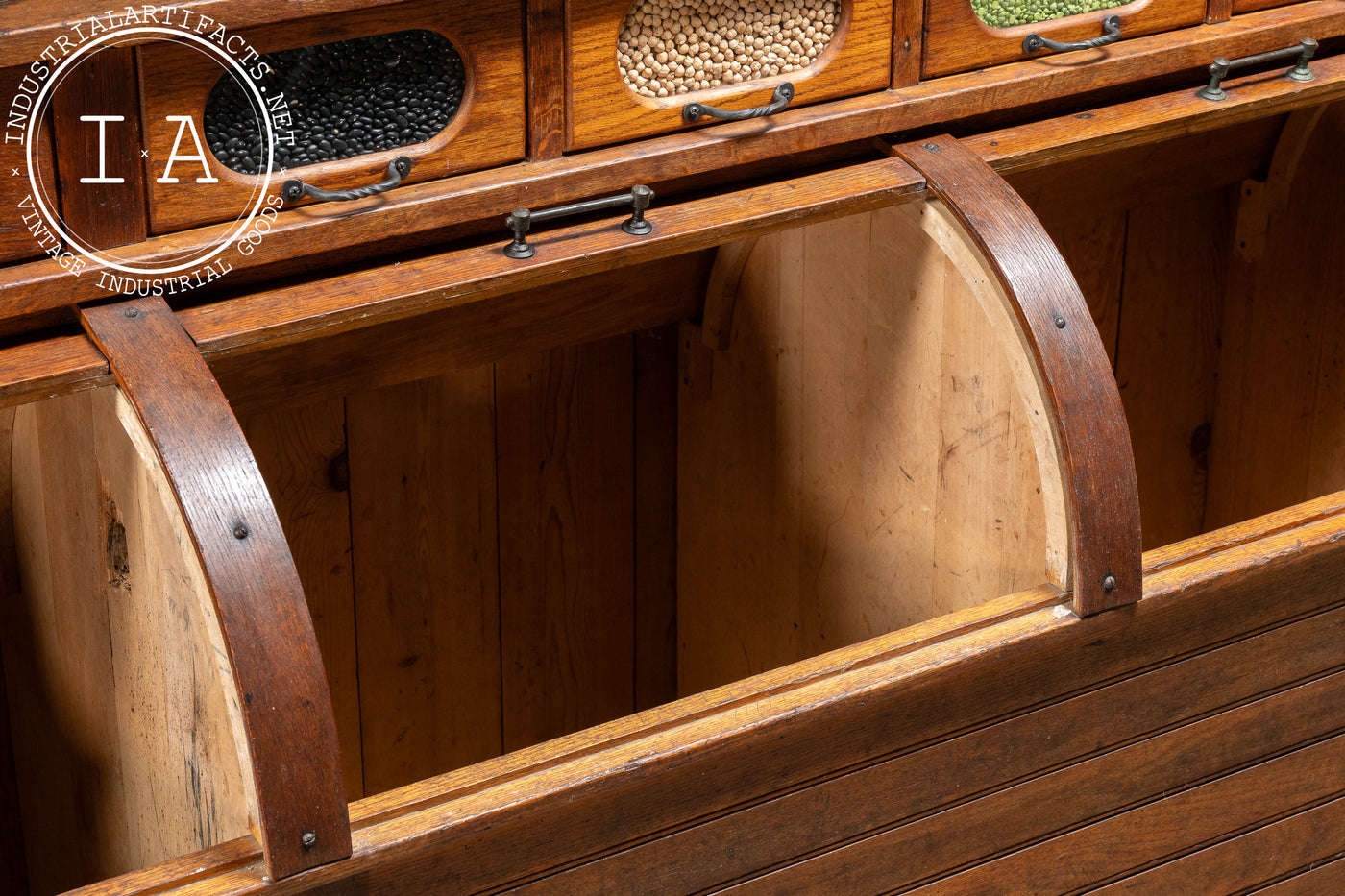 Early 20th Century Mercantile Rolltop Grain Counter