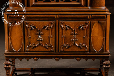 Vintage Rococo Revival Arched-Top Cabinet