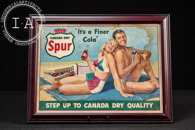 Framed 1965 Canada Dry Spur Cola Advertising Print