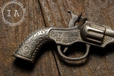 19th Century Jumbo Cap Gun Pistol – Long Barrel Toy Revolver