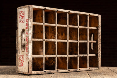 Vintage Wooden 7-Up “Fresh Up” Advertising Case
