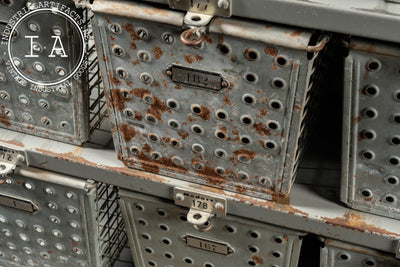 Vintage Steel Swim Locker Set