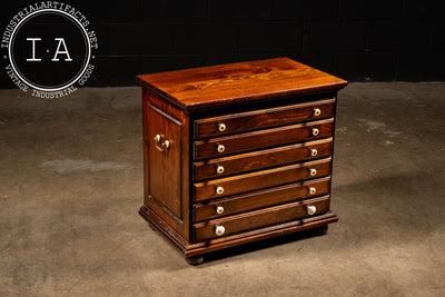 Vintage Wooden Side Table Cabinet