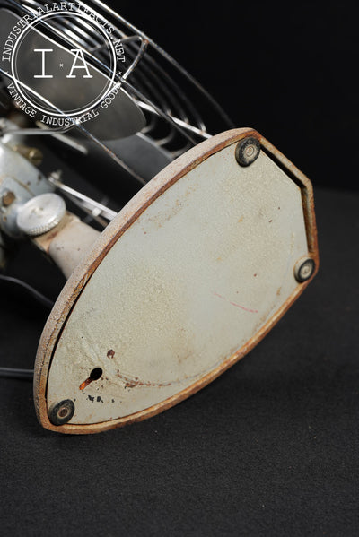 Vintage Model 62 Oscillating Desk Fan by Manning Bowman