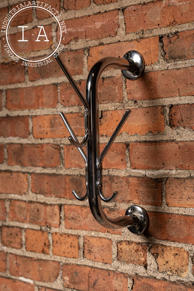 Vintage Chrometube Wall Mount Coat Rack