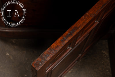 c. 1850 English Mahogany Renaissance Revival Corner Library Cabinet