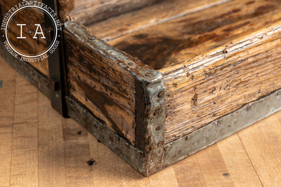 Primitive Wood and Metal Tool Caddy