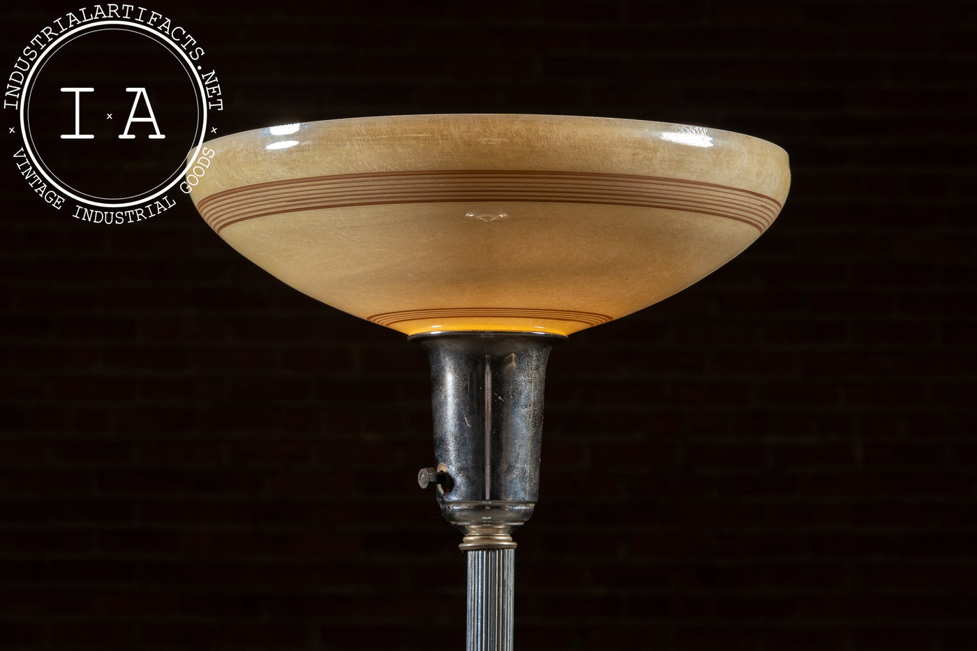 Art Deco Torchiere Floor Lamp