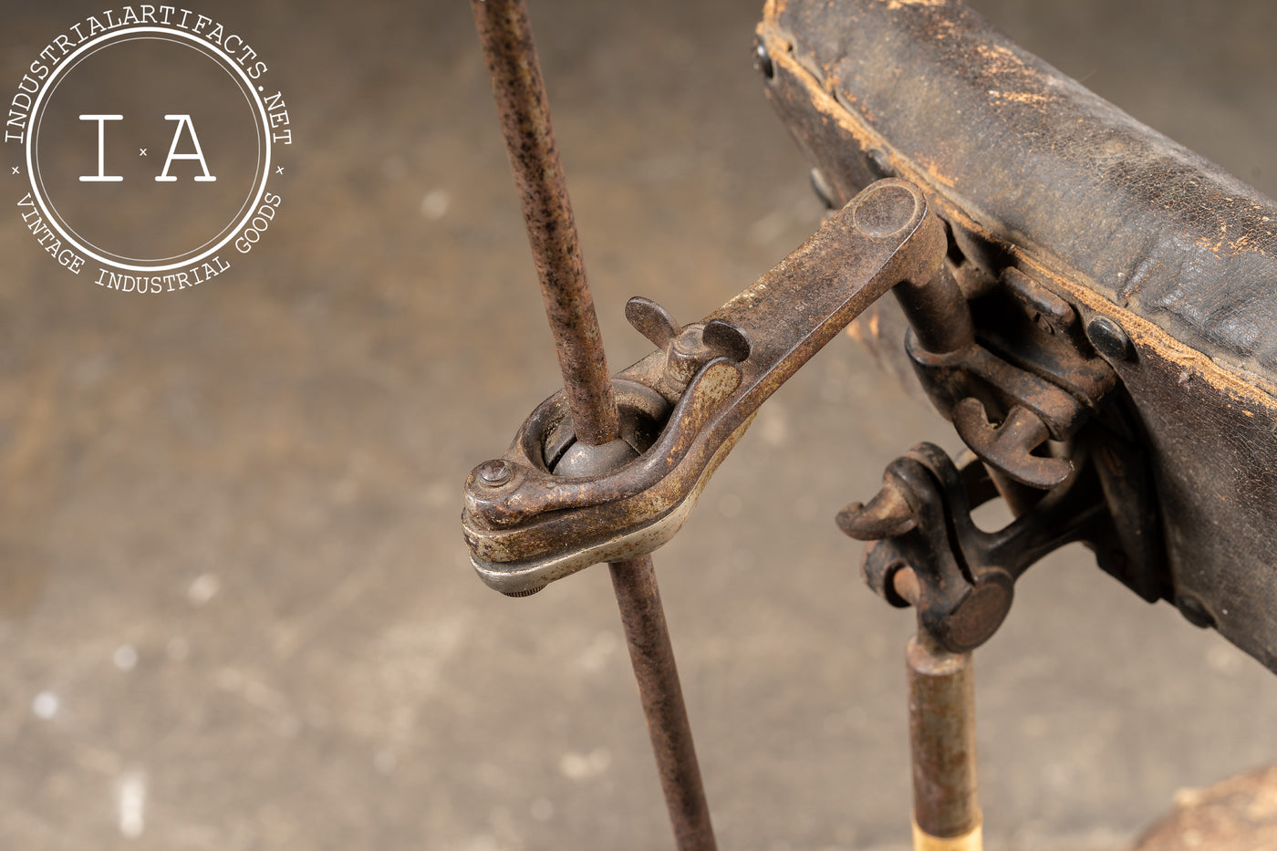 Antique Adjustable Rolling Dental Chair by O.C. White